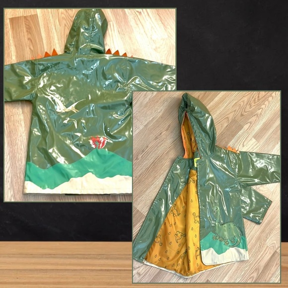 Kidorable,Dinosaur-Themed Orange
Raincoat Green Dinosaur Kids Raincoat, Size 4T - Picture 2 of 11